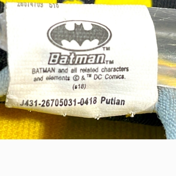 BATMAN UNISEX WATER SWIM SHOES TODDLER BOYS SIZE LARGE (9-10) - Picture 8 of 12